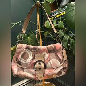 Coach Pink & Tan Soho